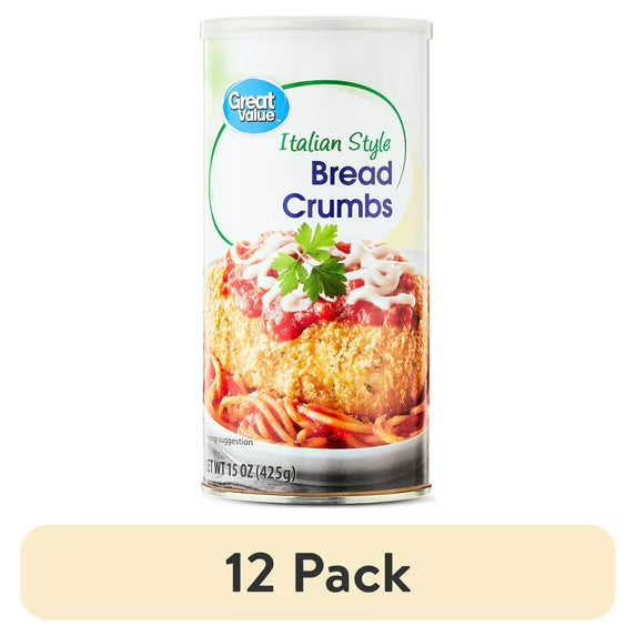 Great Value Italian Style Bread Crumbs, 15 oz