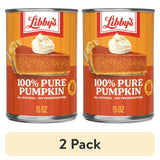 Libby's 100% Pure Pumpkin Puree, All Natural Gluten Free Canned Pumpkin for Baking Pumpkin Pie Dessert, 15 oz Can