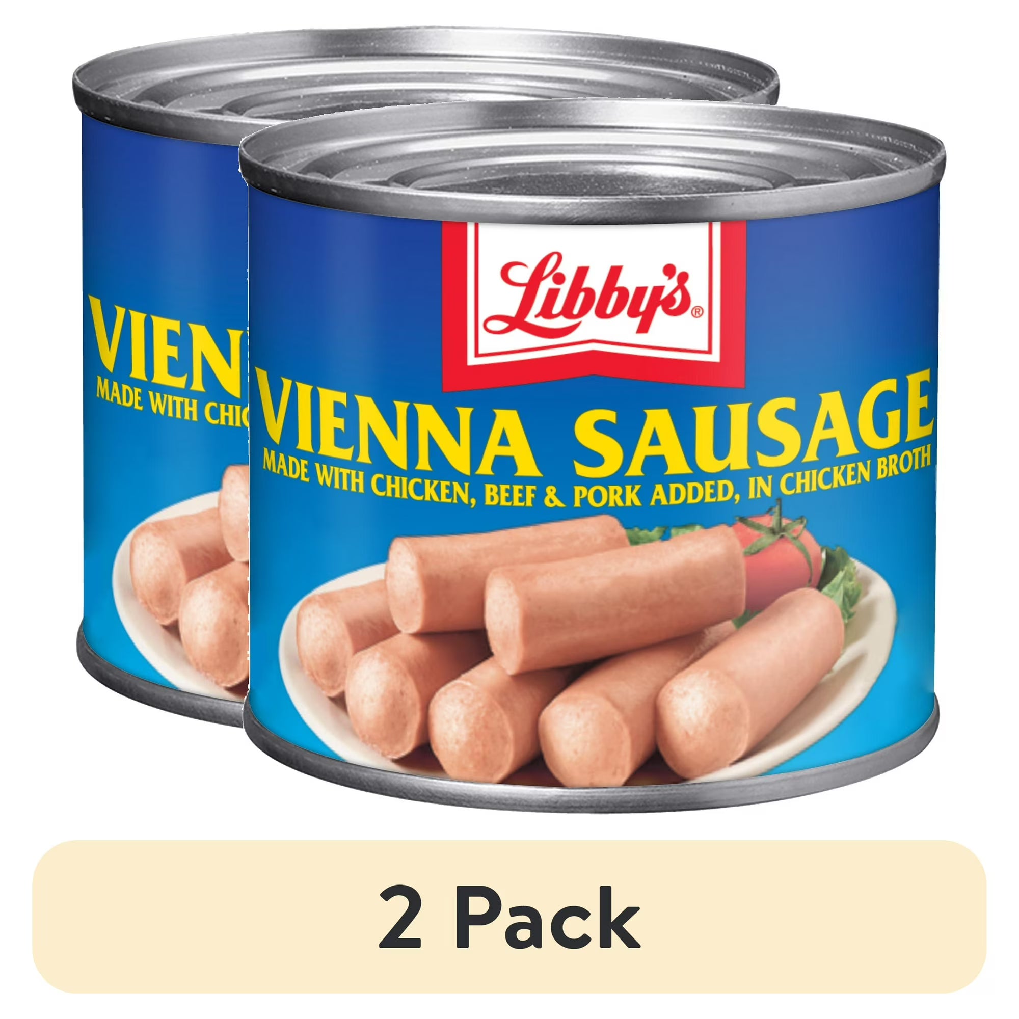 Libby's Vienna Sausage in Chicken Broth, 10g Protein Per Serving, Canned Sausage, 4.6 oz.Can