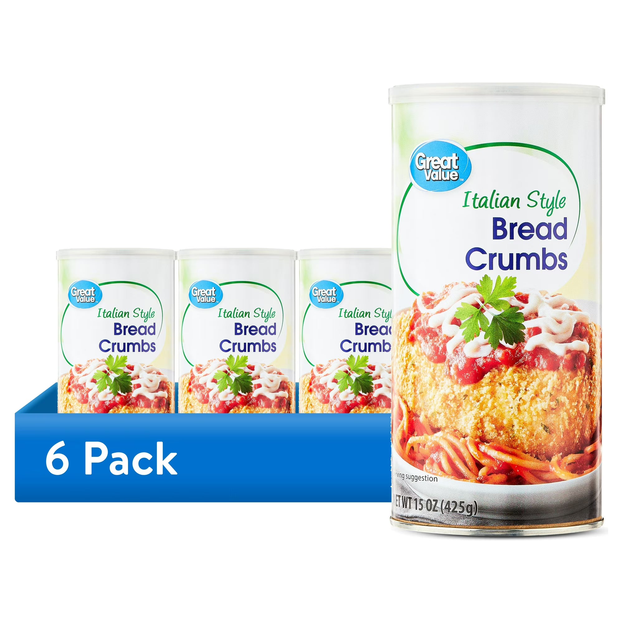 Great Value Italian Style Bread Crumbs, 15 oz