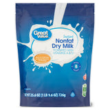 Great Value Instant Nonfat Dry Milk, 25.6 oz Bag